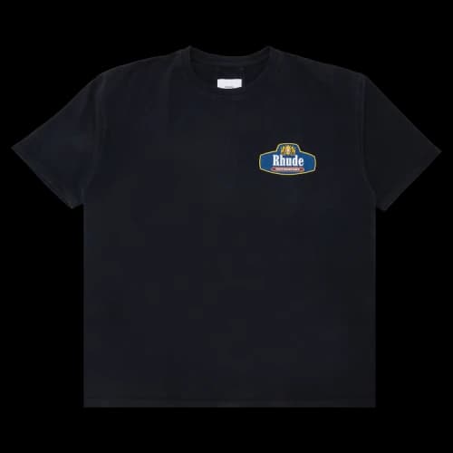 Rhude Racing Crest Tee 'Vintage Black/Navy'
