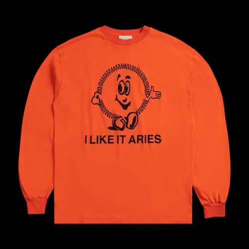 Aries I Like It Long-Sleeve T-Shirt 'Orange'