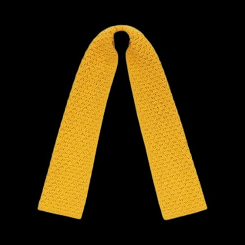 Aimé Leon Dore Eyelet Knit Scarf 'Daffodil'
