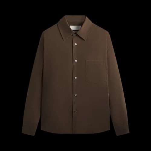 Kith 101 For Ssstein Rayon Linen Button Down Shirt 'Kindling'