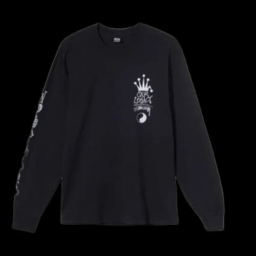 Stussy x Our Legacy Unisex Printing Swea Black