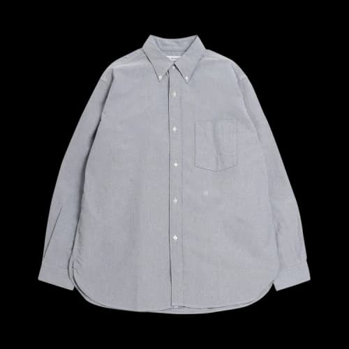 nanamica Button Down Wind Shirt 'Greyish Navy'