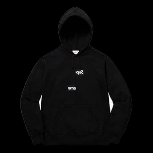 Supreme FW18 x COMME des GARCONS Shirt Split Box Hooded Sweatshirt