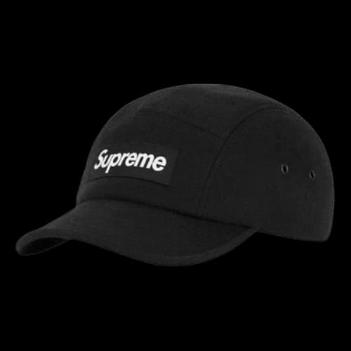 Supreme Wool Camp Cap 'Black White'