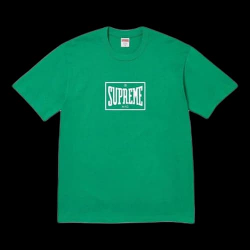 Supreme Warm Up T-Shirt 'Green White'