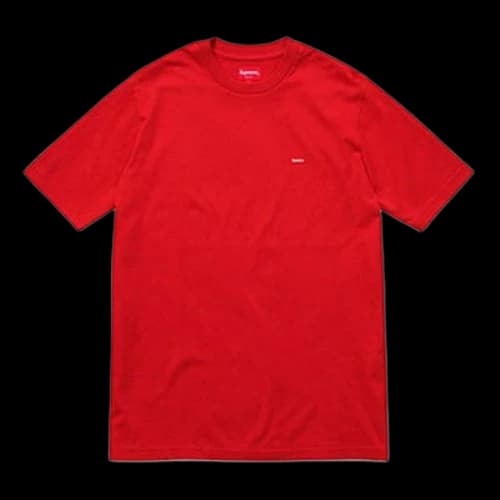Supreme SS18 Small Box Tee Red Small Label Embroidered Logo Short Sleeve Unisex