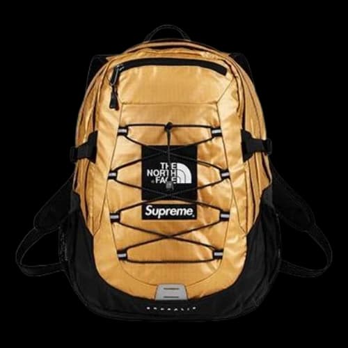 Supreme x The North Face Metallic Borealis Backpack 'Gold Black'