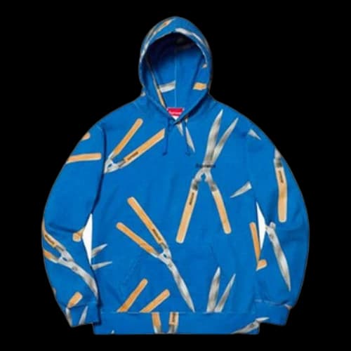 Supreme SS19 Shears Hooded Sweatshirt Royal