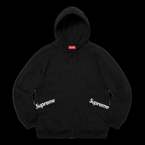Supreme SS20 Week 3 Color Blocked Zip Up Hooded Sweatshirt