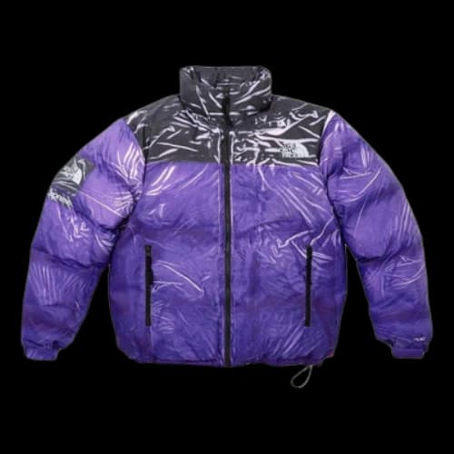 Supreme x The North Face Printed Nuptse Jacket 'Purple Black'