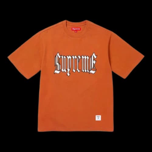 Supreme Old English S/S T-Shirt 'Orange White'