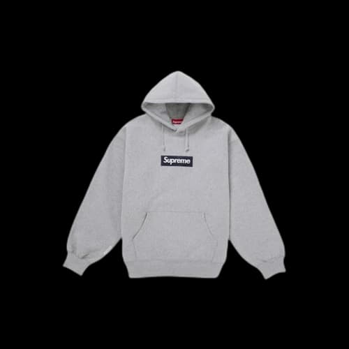 Supreme Box Logo Hooded Sweatshirt (FW25) Heather Grey