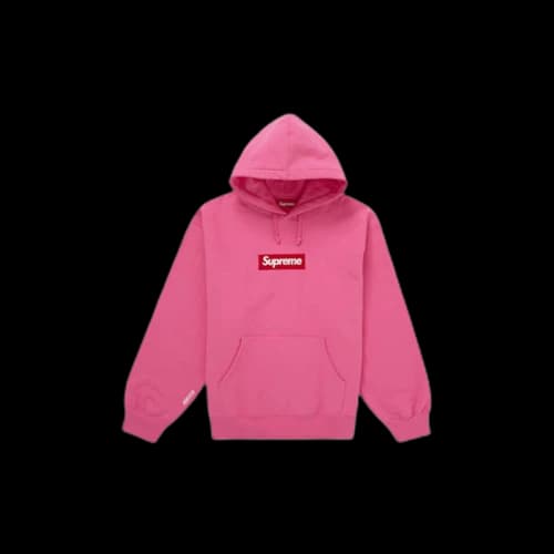 Supreme Box Logo Hooded Sweatshirt (FW25) Magenta