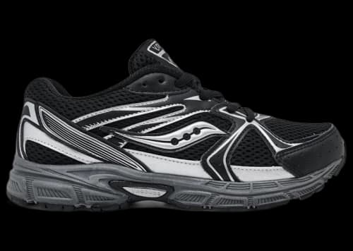 Saucony Ride Millenium Black Metallic Silver (GS)
