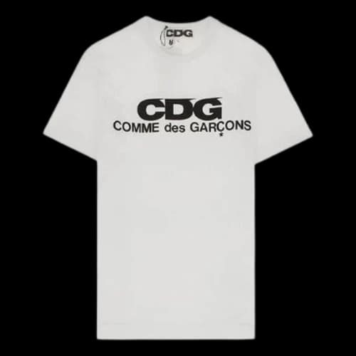 COMME des GARCONS CDG Classical Logo Applique Short-sleeve Tee Unisex White