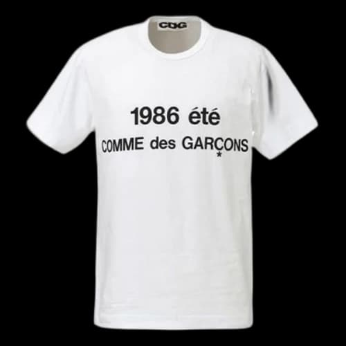 COMME des GARCONS CDG SS21 1986 Short-sleeved Unisex White