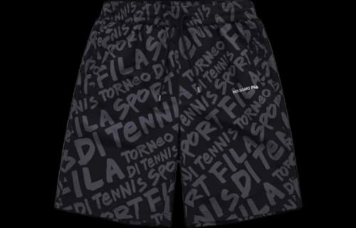 FILA FUSION Casual Breathable Woven 5-Inch Shorts 'Black'