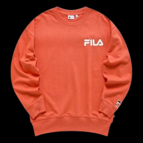 FILA FUSION Alphabet Logo Printing Sports Pullover Unisex Orange