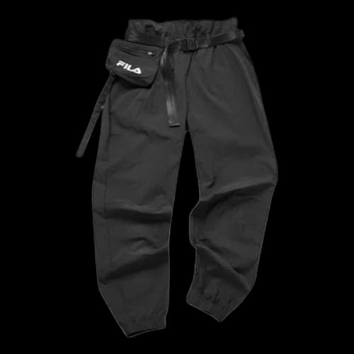 FILA FUSION Belt Casual Jogger Pants Black (Women's)