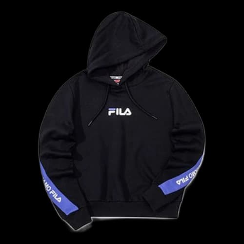 FILA FUSION Athleisure Casual Sports Pullover hooded Hoodie Black (Women's)