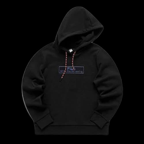 FILA Fusion Casual Sports Pullover Hoodie Black (Women's)