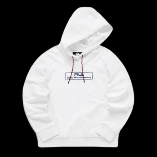 Fila FUSION Casual Sports Pullover Hoodie White (Women's)
