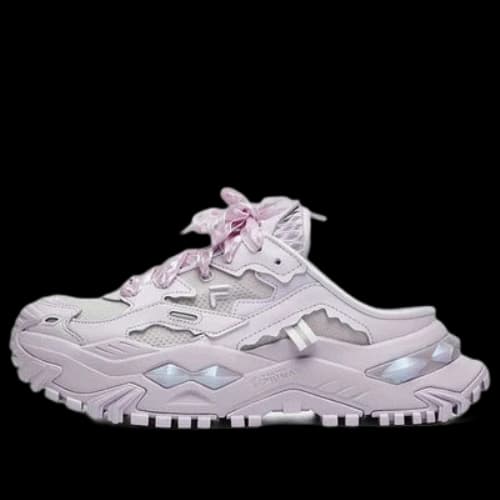 FILA FUSION Bianco Mule Shoes 'Purple' (Women's)