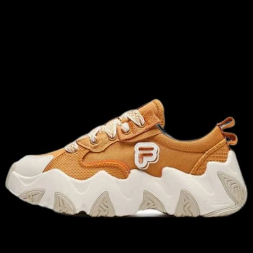 FILA FUSION Starfish Canvas Shoes 'Orange White' (Women's)