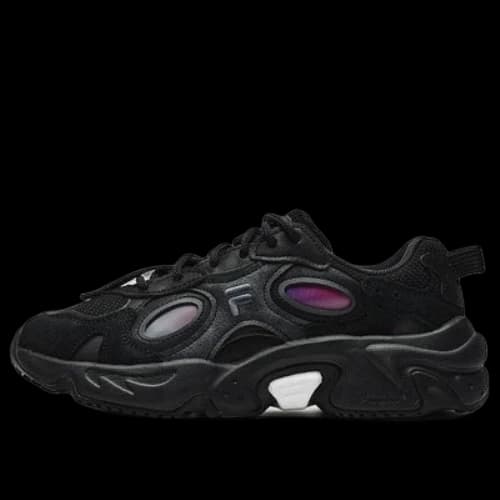 FILA FUSION Raccoon Sneakers 'Black Purple' (Women's)