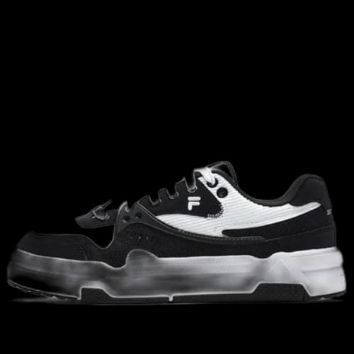 FILA FUSION Bank Skate Shoes 'Black White' (Women's)