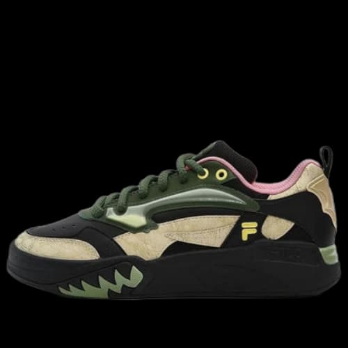 FILA FUSION Desperado Low Top Skate Shoes 'Black Green Beige' (Women's)