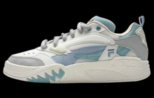 FILA FUSION Desperado Low Top Skate Shoes 'White Grey Blue' (Women's)