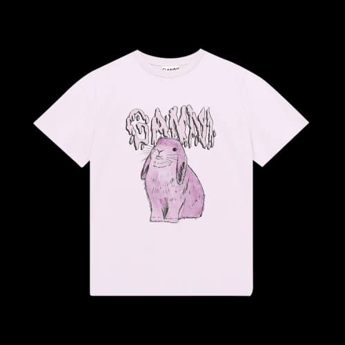 GANNI Oversized Bunny T-Shirt 'Orchid Bloom'