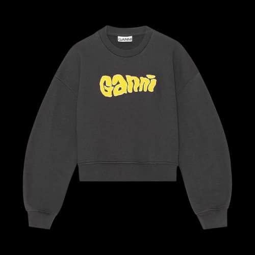 GANNI Isoli Logo Sweatshirt 'Black'