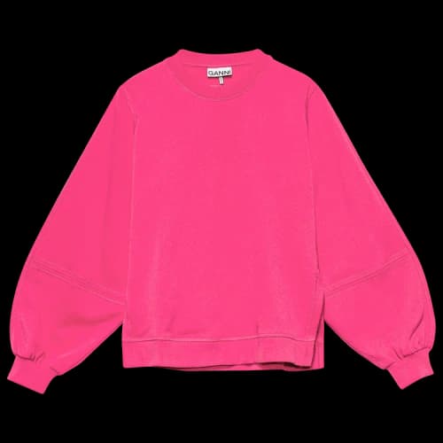 GANNI Software Crewneck 'Shocking Pink'