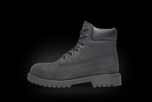 Timberland 6" Premium Boot Black Nubuck (GS)