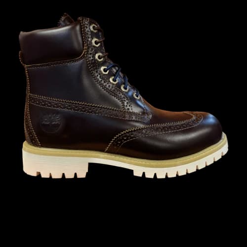 Timberland 6 Inch Premium Brogue Boot Wide 'Brown'