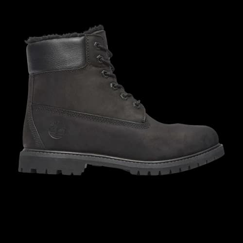 Timberland 6 Inch Premium Boot 'Triple Black Shearling' (Women's)