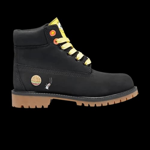 Timberland SpongeBob SquarePants x 6 Inch Premium Waterproof Boot Junior 'Black'