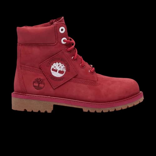 Timberland 6 Inch Premium Waterproof Boot Junior 'Patch Pack - Dark Red'