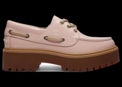 Timberland Stone Street Platform Boat Shoe Light Pink Patent Leather (Women's)