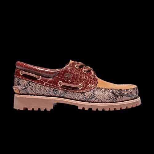 Timberland 3-Eye Classic Lug Boat 'Animalier Print - Brown'