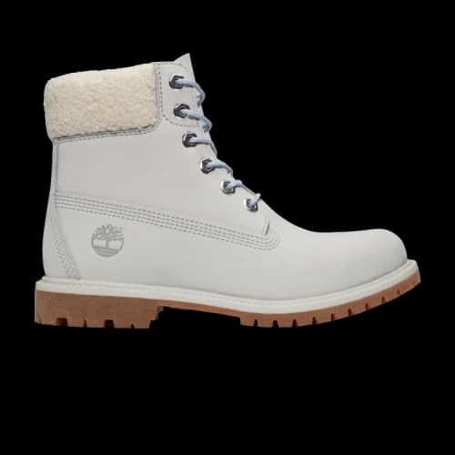 Timberland 6 Inch Premium Boot 'Light Grey Blue Fur Collar' (Women's)