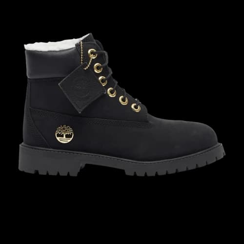 Timberland 6 Inch Premium Shearling Waterproof Boot Junior 'Black Gold'