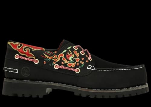 Timberland 3-Eye Classic Lug Handsewn Boat Shoe CLOT Black