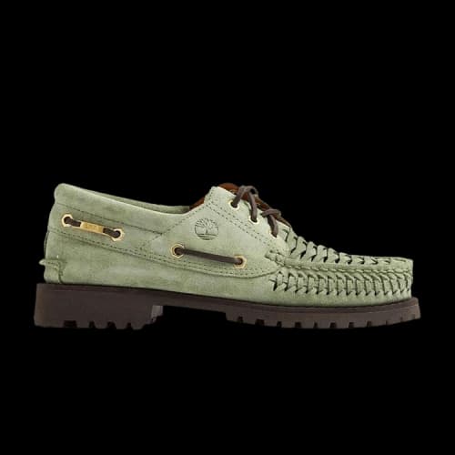 END. x Timberland 3-Eye Classic Lug Boat Wide 'Light Green Suede'