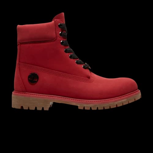 Timberland 6" Premium Waterproof Boot Medium Red Black