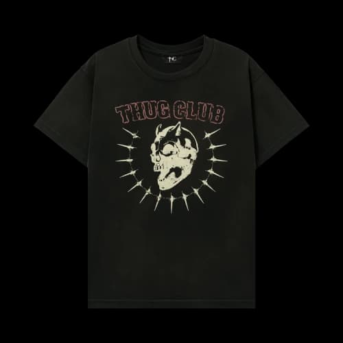 Thug Club Vintage Riding Skull T-Shirt 'Black'