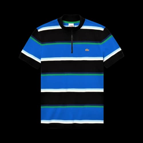 Lacoste x Opening Ceremony Striped T-Shirt 'Black/Multicolor'