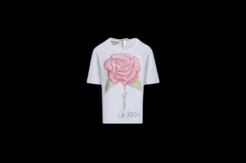 Marni La Rosa Print Bio T-shirt Lily White